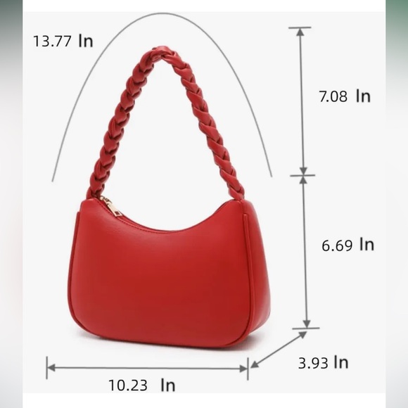 Red shoulder bag - Picture 3 of 6